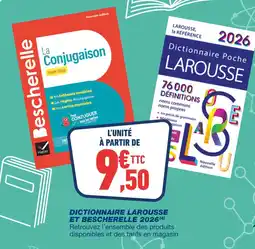 Bureau Vallée LAROUSSE DICTIONNAIRE ET BESCHERELLE 2026 offre