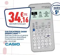 Bureau Vallée Casio Calculatrice Graph Light offre