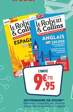Bureau Vallée ROBERT & COLINS Dictionnaire de poche offre