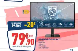 Bureau Vallée PHILIPS Moniteur 24” offre