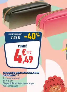 Bureau Vallée GRADIENT Trousse rectangulaire offre