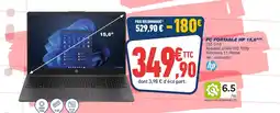 Bureau Vallée HP PC portable HP 15,6” offre