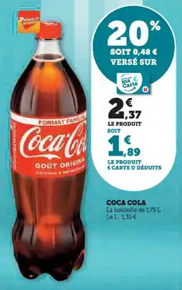 Super U Coca cola offre