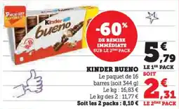 Super U Kinder bueno offre
