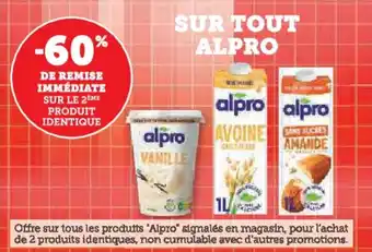 Super U Sur tout alpro offre