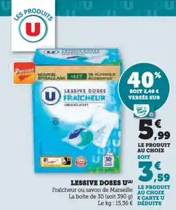 Super U Lessive doses u offre