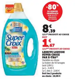 Super U Lessive liquide super croix par x-tra offre
