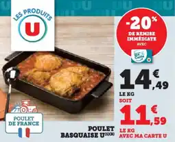 Super U Poulet basquaise u offre
