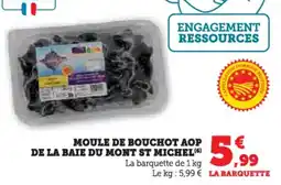 Super U Moule de bouchot aop de la baie du mont st michel offre