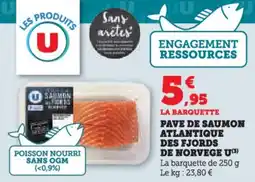 Super U Pave de saumon atlantique des fjords de norvege u offre