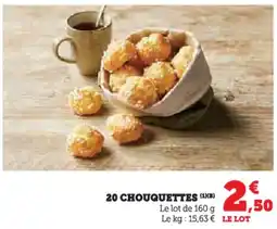 Super U 20 chouquettes offre