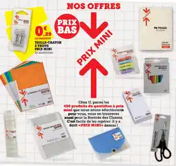 Super U Taille-crayon 2 trous prix mini offre