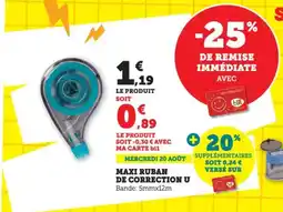 Bi1 U Maxi ruban de correction offre