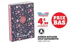 Bi1 Agenda scolaire lulu castagnette offre