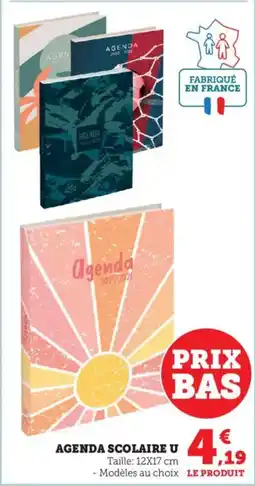 Bi1 U Agenda scolaire offre