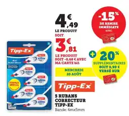 Bi1 TIPP-EX 5 rubans correcteur offre