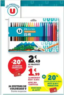 Bi1 U 24 feutres de coloriage offre