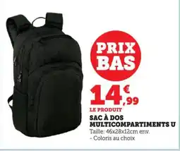Bi1 U Sac à dos multicompartiments offre