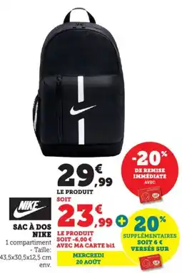 Bi1 NIKE Sac à dos offre