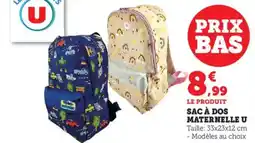 Bi1 U Sac à dos maternelle offre