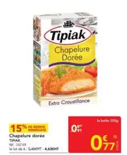 METRO Tipiak - chapelure dorée offre