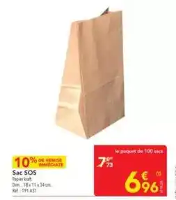 METRO Kraft - sac sos offre