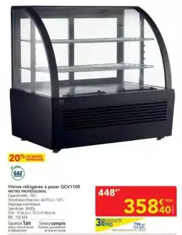 METRO Metro - vitrin refrigerée à poser gcv1100 offre