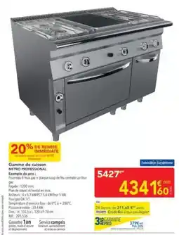 METRO Metro - gamme de cuisson professional offre
