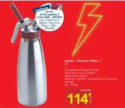METRO Siphon gourmet whip offre