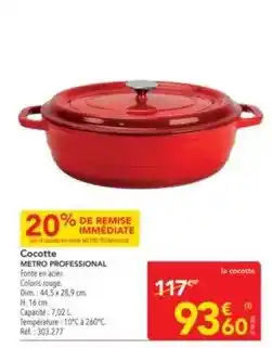METRO Metro - cocotte offre