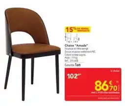 METRO Chaise amada offre