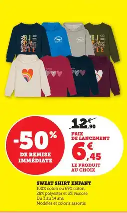 Bi1 Sweat shirt enfant offre