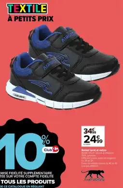 Carrefour Basket lacet et velcro offre