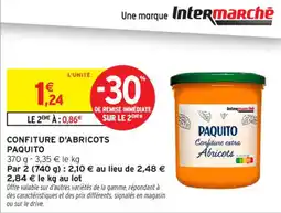 Intermarché Contact Confiture d'abricots paquito offre