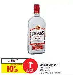 Intermarché Contact Gin london dry gibson's offre
