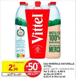Eau minérale naturelle vittel