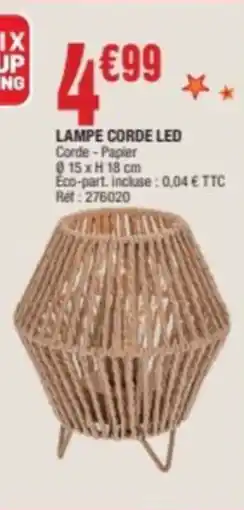 La Foir'Fouille Lampe corde led offre