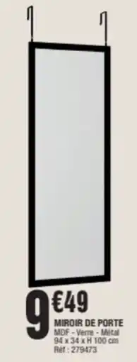 La Foir'Fouille Miroir de porte offre