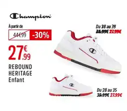 Intersport CHAMPION Rebound heritage enfant offre