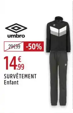 Intersport UMBRO Survêtement enfant offre