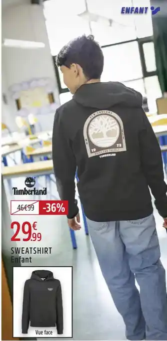 Intersport TIMBERLAND Sweatshirt enfant offre