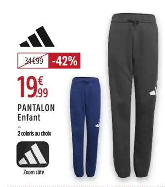 Intersport ADIDAS Pantalon enfant offre