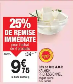 Promocash SALAKIS Dés de feta offre