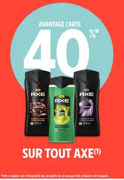 Intermarché Contact AXE Sur tout offre