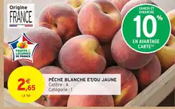 Intermarché Contact Pêche blanche et/ou jaune offre