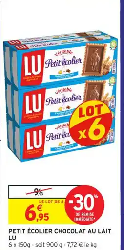 Intermarché Contact LU Petit écolier chocolat au lait offre