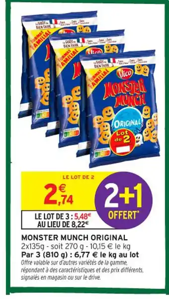 Intermarché Contact MONSTER MUNCH Original offre