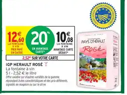 Intermarché Contact Igp herault rosé offre