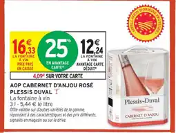 Intermarché Contact PLESSIS DUVAL Aop cabernet d'anjou rosé offre