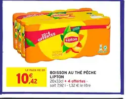 Intermarché Contact OASIS Boisson au thé pêche offre